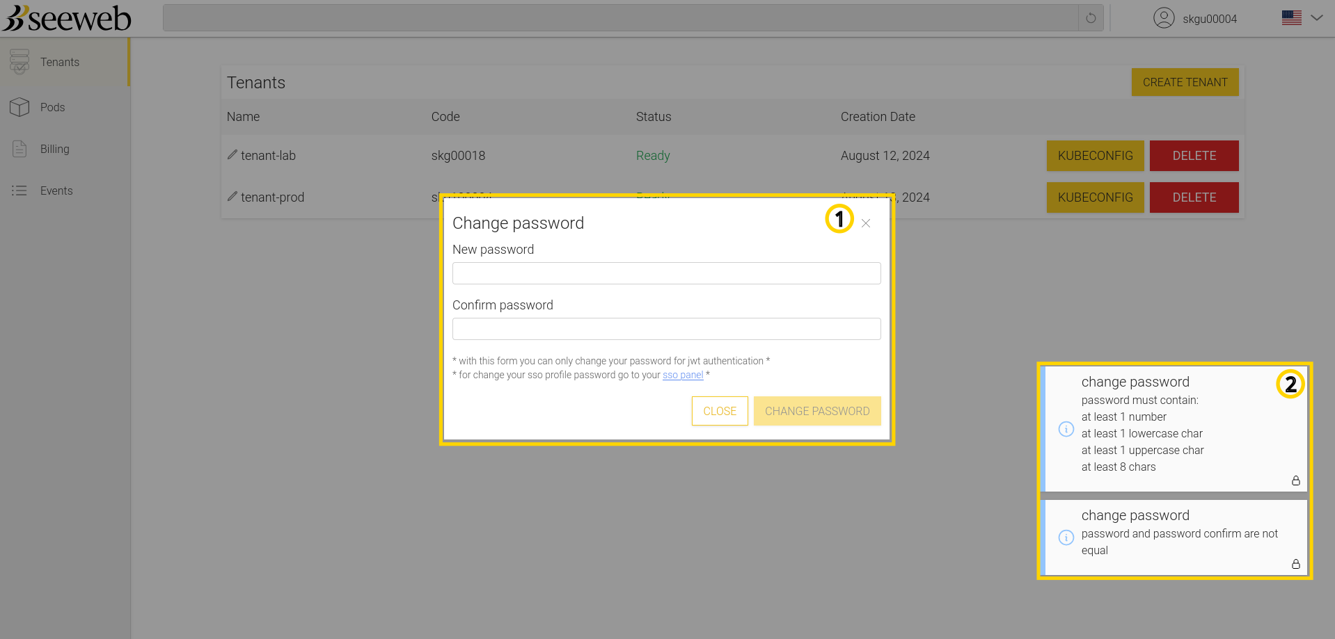 Change Password